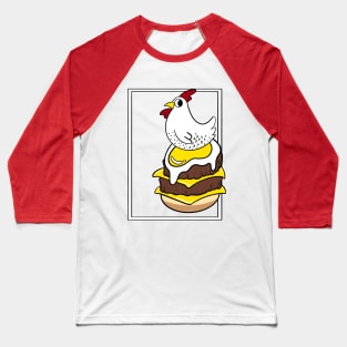 Chicken and egg burger Baseball T-Shirt